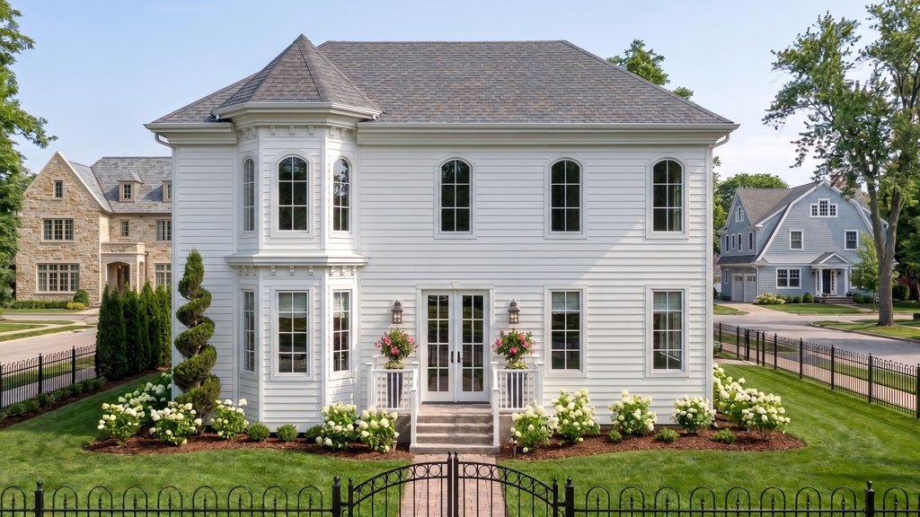 Exterior - Front Elevation 2 for Victorian House Plan #455-776 - 4 bed, 2.5 bath