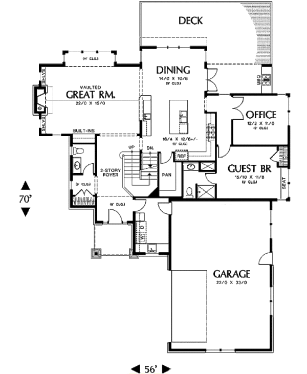 Craftsman Style House Plan - 5 Beds 4.5 Baths 3926 Sq/Ft Plan #48-251 ...