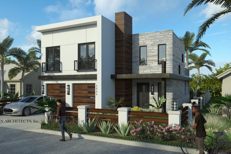House Plan Design - Contemporary Exterior - Front Elevation Plan #928-367
