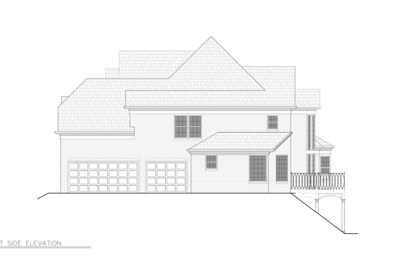 Home Plan - Exterior - Front Elevation 7 for European House Plan #119-223 - 5 bed, 3 bath