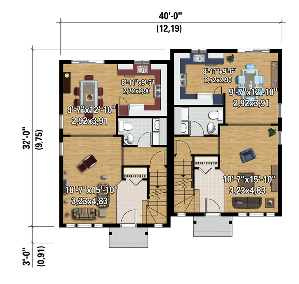 Dream House Plan - Contemporary Floor Plan - Main Floor Plan #25-4353