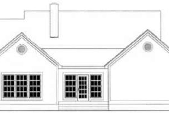 Exterior - Rear Elevation for Farmhouse House Plan #406-265 - 3 bed, 2 bath
