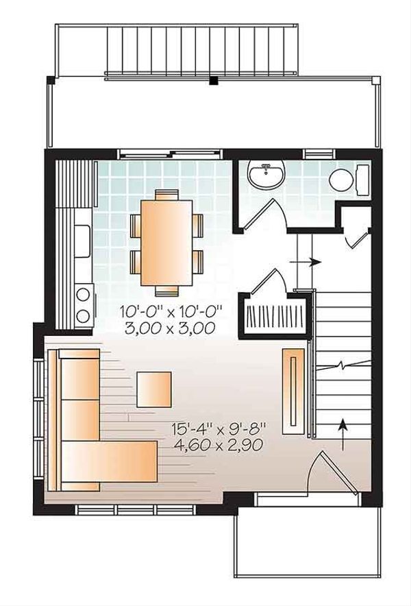 House Plan Design - Contemporary Floor Plan - Upper Floor Plan #23-2600