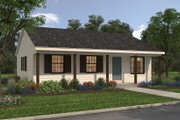 Ranch Style House Plan - 3 Beds 2 Baths 1080 Sq/Ft Plan #72-101 