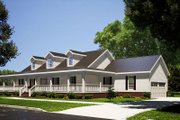 Country Style House Plan - 3 Beds 3 Baths 1921 Sq/Ft Plan #17-235 