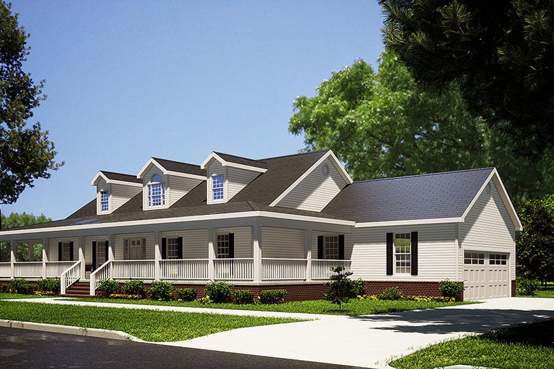 House Plan Design - Exterior - Other Elevation for Country House Plan #17-235 - 3 bed, 3 bath