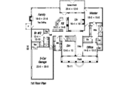 Southern Style House Plan - 4 Beds 4 Baths 4597 Sq/Ft Plan #329-319 