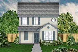 Colonial Exterior - Front Elevation Plan #84-121