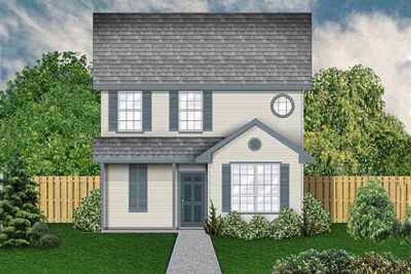 Colonial Style House Plan - 4 Beds 2.5 Baths 1697 Sq/Ft Plan #84-121