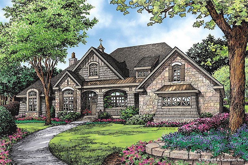 Dream House Plan - Exterior - Front Elevation 4 for Craftsman House Plan #929-24 - 4 bed, 3 bath