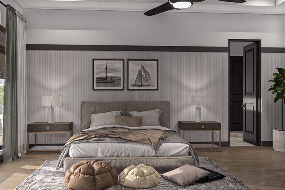 Interior - Master Bedroom 1 for Beach House Plan #455-483 - 2 bed, 2.5 bath