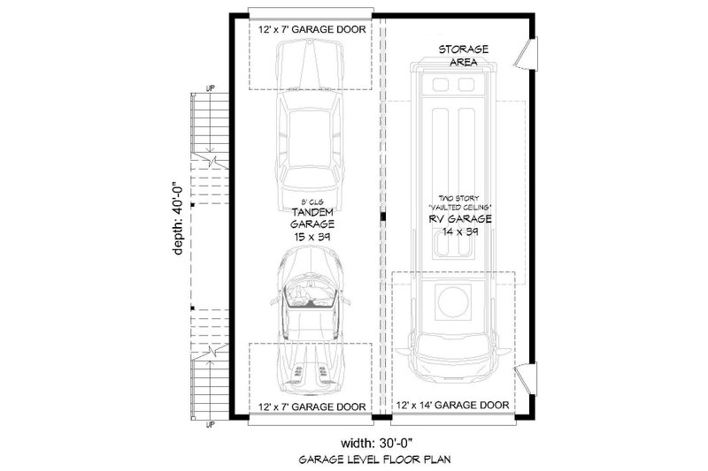 Architectural House Design - Floor Plan - Main Floor for Contemporary House Plan #932-238, 1 bath