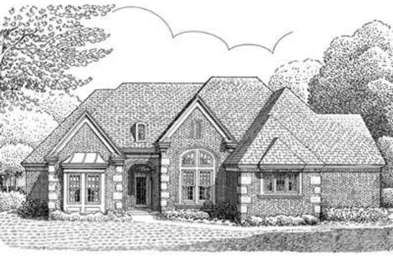 Architectural House Design - European Exterior - Front Elevation Plan #410-151
