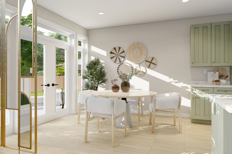 Architectural House Design - Interior - Dining Room for Craftsman House Plan #1060-266 - 2 bed, 2 bath