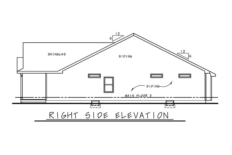 Architectural House Design - Exterior - Other Elevation 1 for Traditional House Plan #20-2602 - 2 bed, 2 bath