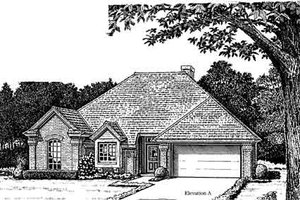 Colonial Exterior - Front Elevation Plan #310-748