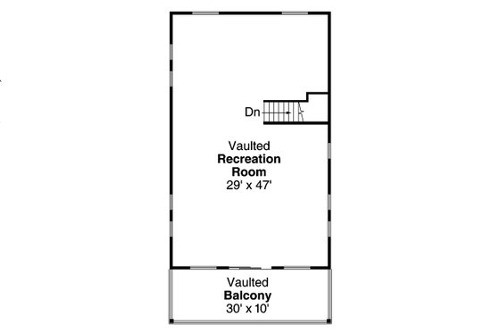 Floor Plan - Upper Floor for Craftsman House Plan #124-966, 0.5 bath