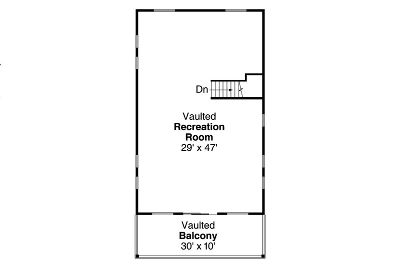 Architectural House Design - Floor Plan - Upper Floor for Craftsman House Plan #124-966, 0.5 bath