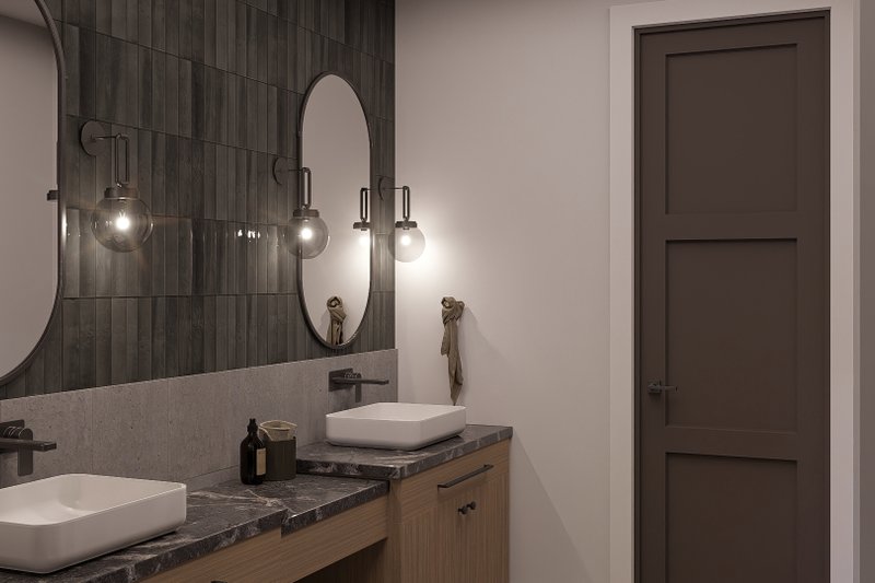 Architectural House Design - Interior - Master Bathroom for Barndominium House Plan #455-417 - 4 bed, 3.5 bath