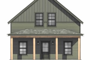 Exterior - Front Elevation 6 for Bungalow House Plan #1096-169 - 3 bed, 2 bath