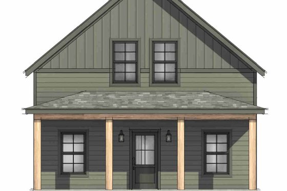 Exterior - Front Elevation 6 for Bungalow House Plan #1096-169 - 3 bed, 2 bath