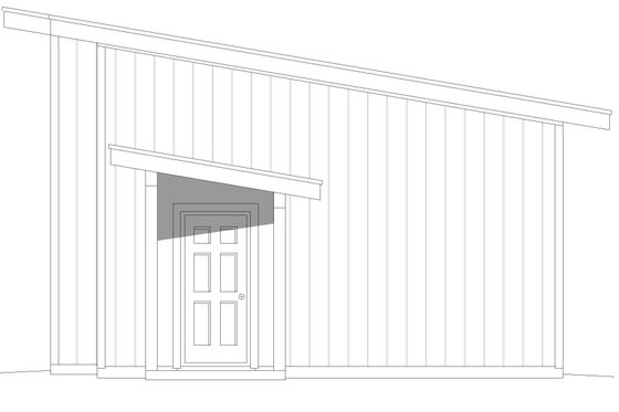 Exterior - Other Elevation 1 for Contemporary House Plan #932-82, 0 bath