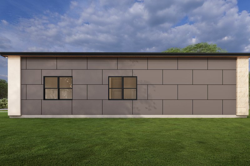 House Blueprint - Exterior - Other Elevation 1 for Modern House Plan #1127-17 - 3 bed, 2.5 bath