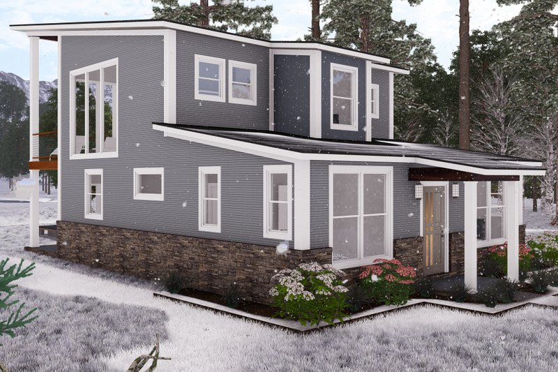 Home Plan - Exterior - Other Elevation 7 for Modern House Plan #513-2249 - 3 bed, 2 bath