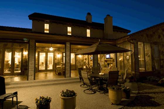 Exterior - Outdoor Living for Mediterranean House Plan #472-4 - 3 bed, 3.5 bath