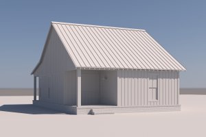 Exterior - Rear Elevation for Farmhouse House Plan #430-328 - 3 bed, 2 bath