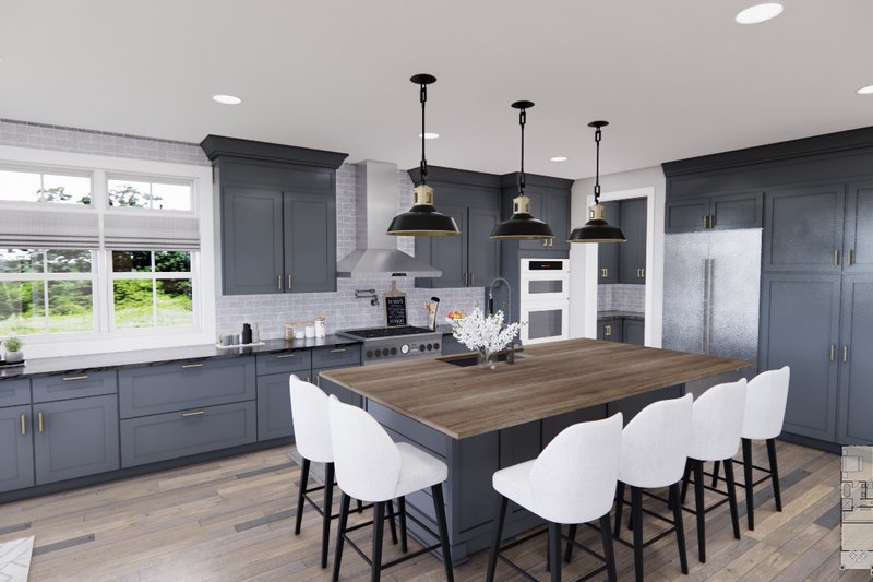 House Blueprint - Interior - Kitchen for Farmhouse House Plan #51-1238 - 2 bed, 2.5 bath