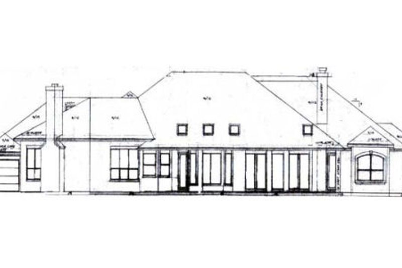Architectural House Design - Exterior - Rear Elevation for Mediterranean House Plan #52-194 - 3 bed, 2.5 bath