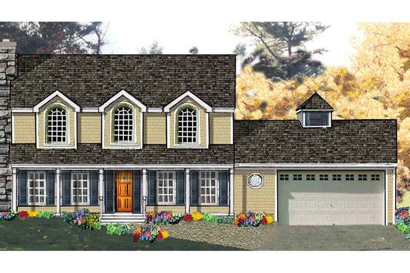 Home Plan - Country Exterior - Front Elevation Plan #3-234