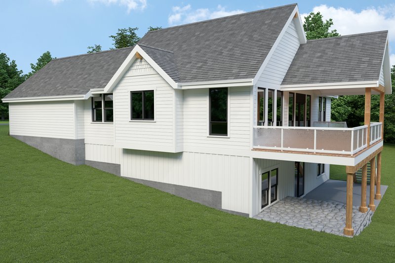 Dream House Plan - Exterior - Other Elevation 1 for Craftsman House Plan #1070-99 - 3 bed, 2.5 bath