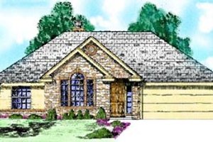 Traditional Exterior - Front Elevation Plan #52-104