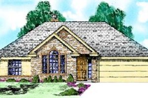 Home Plan - Traditional Exterior - Front Elevation Plan #52-104