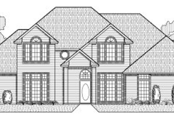 Exterior - Front Elevation for Traditional House Plan #65-269 - 4 bed, 3.5 bath