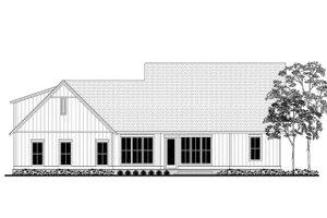 Exterior - Rear Elevation for Farmhouse House Plan #1067-3 - 3 bed, 2.5 bath