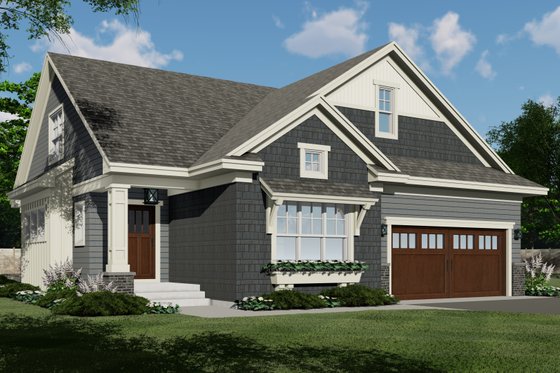 Exterior - Front Elevation 4 for Traditional House Plan #51-1204 - 3 bed, 2.5 bath