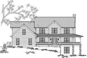 Country Exterior - Front Elevation Plan #71-137