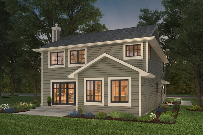 House Plan Design - Exterior - Rear Elevation 3 for Traditional House Plan #427-7 - 3 bed, 3 bath
