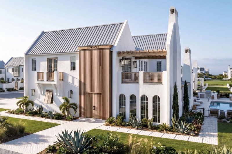 Dream House Plan - Exterior - Front Elevation 2 for Beach House Plan #455-766 - 4 bed, 3.5 bath