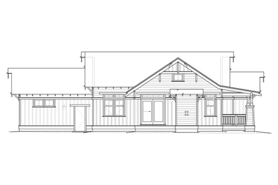 Exterior - Other Elevation for Craftsman House Plan #895-54 - 2 bed, 2 bath