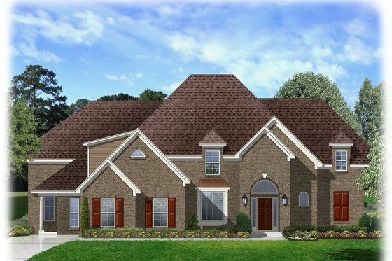 Exterior - Front Elevation House Plan #329-382 - 4 bed, 2.5 bath