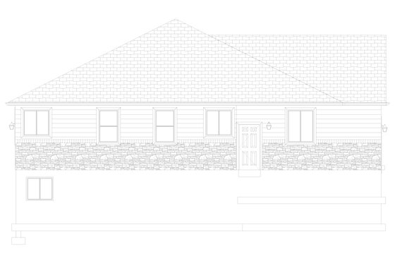 Exterior - Other Elevation 1 for Craftsman House Plan #1060-152 - 2 bed, 2 bath