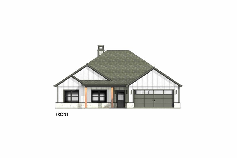 Architectural House Design - Exterior - Front Elevation 7 for Farmhouse House Plan #1096-103 - 4 bed, 2 bath