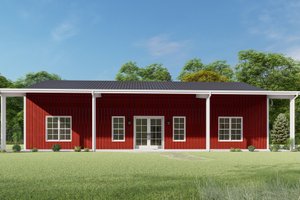 Barndominium Exterior - Front Elevation Plan #1092-57