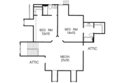 European Style House Plan - 4 Beds 4.5 Baths 3356 Sq/Ft Plan #15-258 