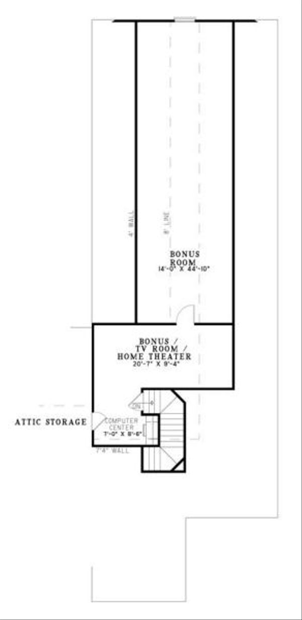 House Plan Design - European Floor Plan - Upper Floor Plan #17-649