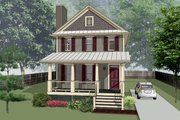 Bungalow Style House Plan - 3 Beds 2.5 Baths 1435 Sq/Ft Plan #79-261 
